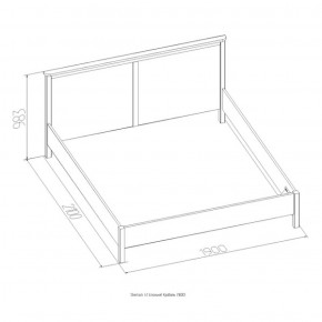 Кровать Шерлок 900 дуб сонома 1200*2000 в Первоуральске - pervouralsk.mebel-e96.ru