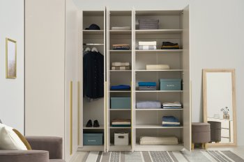 Гардеробная/шкаф 2200*1706 мм Ларго №3 Кашемир (Миф) в Первоуральске - pervouralsk.mebel-e96.ru