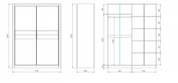 Шкаф-купе 1750 мм 2-х дверный Лацио (СБК) в Первоуральске - pervouralsk.mebel-e96.ru