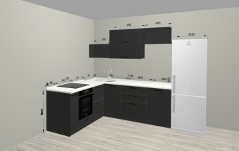 Угловой кухонный гарнитур Санвут 1516х2100 мм в Первоуральске - pervouralsk.mebel-e96.ru