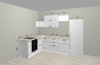 Угловой кухонный гарнитур Санвут 1516х2100 мм в Первоуральске - pervouralsk.mebel-e96.ru