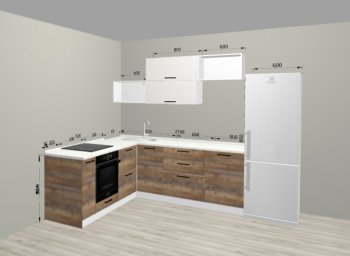 Угловой кухонный гарнитур Санвут 1516х2100 мм в Первоуральске - pervouralsk.mebel-e96.ru