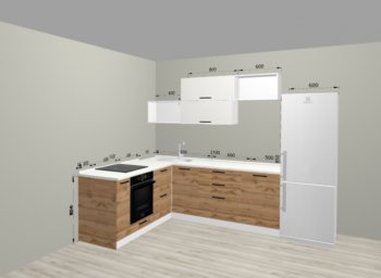 Угловой кухонный гарнитур Санвут 1516х2100 мм в Первоуральске - pervouralsk.mebel-e96.ru