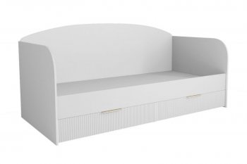 Кровать Лавис ДКД 2000.1 с ящиками белый софт (ДСВ) в Первоуральске - pervouralsk.mebel-e96.ru