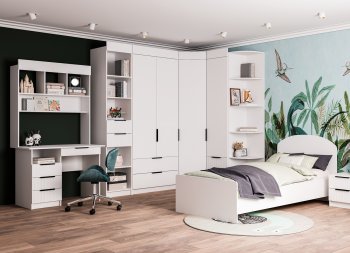 Набор детской мебели Лавис модульный белый софт (ДСВ) в Первоуральске - pervouralsk.mebel-e96.ru