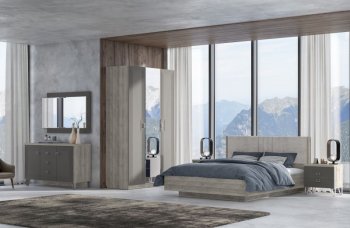 Спальный гарнитур Лежер модульный, холст вулканический (СанТан) в Первоуральске - pervouralsk.mebel-e96.ru