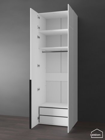 Шкаф с антресолью 800 мм Linnea MHR-2A-3 2450х800х510 (Белый-М 11.1.2) в Первоуральске - pervouralsk.mebel-e96.ru