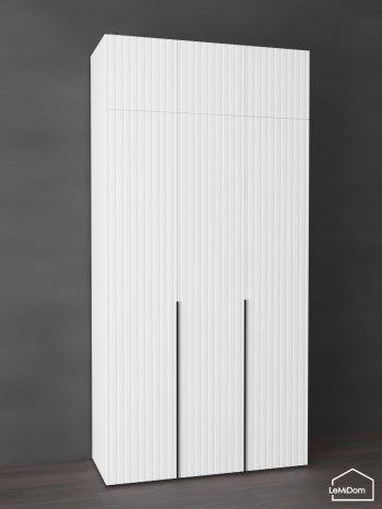 Шкаф с антресолью 1200 мм Linnea MHR-3A-1 2450х1200х510 (Белый-М 11.1.2) в Первоуральске - pervouralsk.mebel-e96.ru