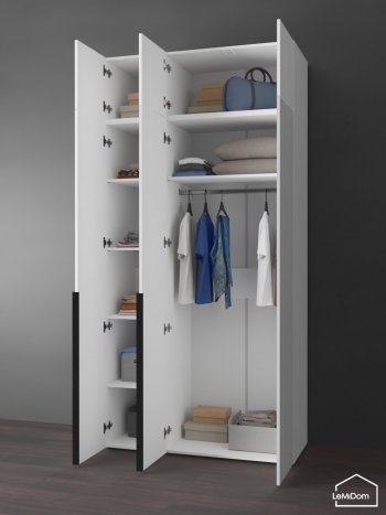 Шкаф с антресолью 1200 мм Linnea MHR-3A-1 2450х1200х510 (Белый-М 11.1.2) в Первоуральске - pervouralsk.mebel-e96.ru
