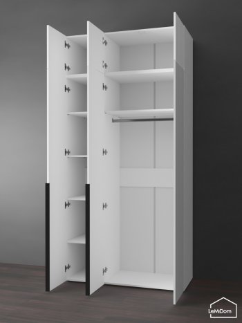 Шкаф с антресолью 1200 мм Linnea MHR-3A-1 2450х1200х510 (Белый-М 11.1.2) в Первоуральске - pervouralsk.mebel-e96.ru