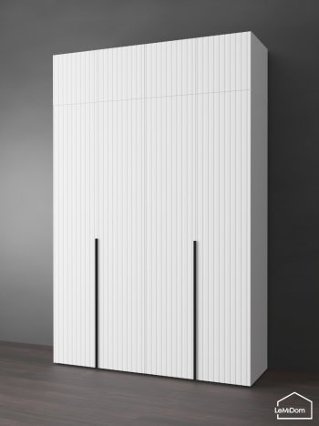 Шкаф с антресолью 1600 мм Linnea MHR-4A-1 2450х1600х510 (Белый-М 11.1.1) в Первоуральске - pervouralsk.mebel-e96.ru
