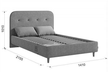 Кровать с основанием Лео 120х200 см (Мебельсон) в Первоуральске - pervouralsk.mebel-e96.ru