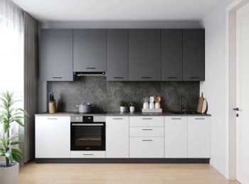 Кухонный гарнитур высокий Лофт 3000 мм (Санвут) в Первоуральске - pervouralsk.mebel-e96.ru