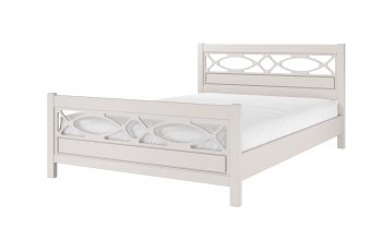 Кровать из массива Лоренса льняной (БМ) в Первоуральске - pervouralsk.mebel-e96.ru