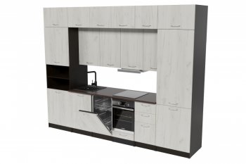 Кухонный гарнитур Лоретта люкс 3000 мм (Герда) в Первоуральске - pervouralsk.mebel-e96.ru