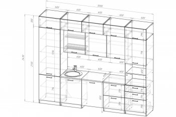 Кухонный гарнитур Лотос экстра 5 3000 мм (Герда) в Первоуральске - pervouralsk.mebel-e96.ru