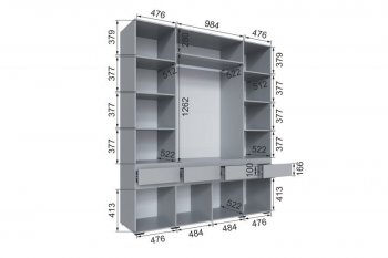 Шкаф 2000 мм Мерида серый камень/графит (Микон) в Первоуральске - pervouralsk.mebel-e96.ru