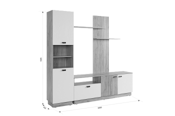 Стенка Моди К1 (Мебельсон) в Первоуральске - pervouralsk.mebel-e96.ru