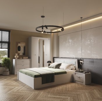 Спальный гарнитур Монако Кашемир (модульный) (БТС) в Первоуральске - pervouralsk.mebel-e96.ru