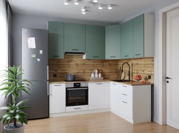 Угловой кухонный гарнитур Муссон 2200*1600 мм Sanvut в Первоуральске - pervouralsk.mebel-e96.ru