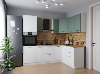 Угловой кухонный гарнитур Муссон 2400*1600 мм Sanvut в Первоуральске - pervouralsk.mebel-e96.ru