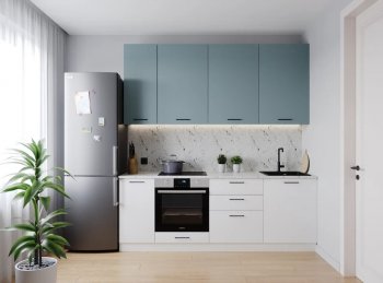 Кухонный гарнитур Ниагара 2200 мм МДФ/ЛДСП (Санвут) в Первоуральске - pervouralsk.mebel-e96.ru