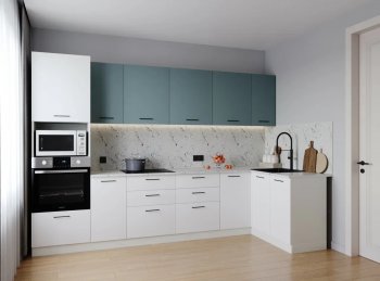 Угловой кухонный гарнитур Ниагара 3200*1400 мм МДФ/ЛДСП Sanvut в Первоуральске - pervouralsk.mebel-e96.ru