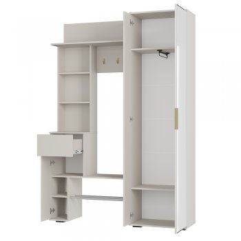 Прихожая Ницца ПР-04 Кашемир (БТС) в Первоуральске - pervouralsk.mebel-e96.ru