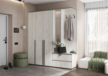 Прихожая Норд+Шкаф 1200, крафт белый (Миф) в Первоуральске - pervouralsk.mebel-e96.ru