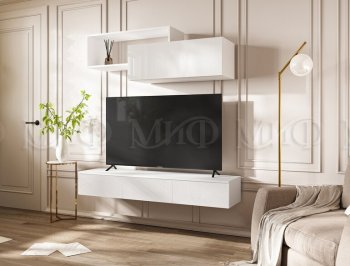Стенка Норд-2 белый глянец (Миф) в Первоуральске - pervouralsk.mebel-e96.ru