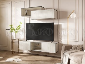 Стенка Норд-1 дуб крафт белый (Миф) в Первоуральске - pervouralsk.mebel-e96.ru