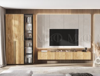 Стенка Норд дуб крафт (Миф) в Первоуральске - pervouralsk.mebel-e96.ru