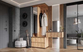 Прихожая+Тумба с зеркалом Норд (Миф) в Первоуральске - pervouralsk.mebel-e96.ru