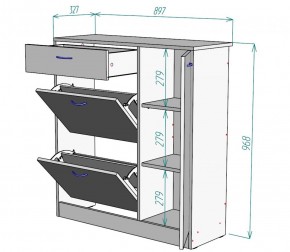 Обувница W35 (Венге-ДМ) в Первоуральске - pervouralsk.mebel-e96.ru