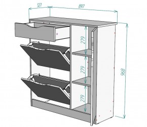 Обувница W36 (ДМ) в Первоуральске - pervouralsk.mebel-e96.ru