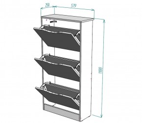 Обувница W8 (ЯАС) в Первоуральске - pervouralsk.mebel-e96.ru