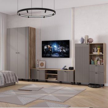 Стенка Олива комп.3 муссон (БТС) в Первоуральске - pervouralsk.mebel-e96.ru