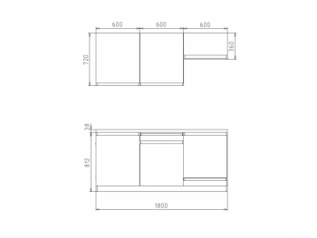 Кухонный гарнитур 1800 мм Ольвия-8 (Росток) в Первоуральске - pervouralsk.mebel-e96.ru