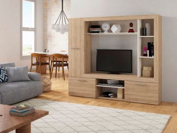 Стенка OSKAR3 дуб сонома (Генезис) в Первоуральске - pervouralsk.mebel-e96.ru