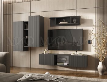 Стенка Оскар графит (Миф) в Первоуральске - pervouralsk.mebel-e96.ru