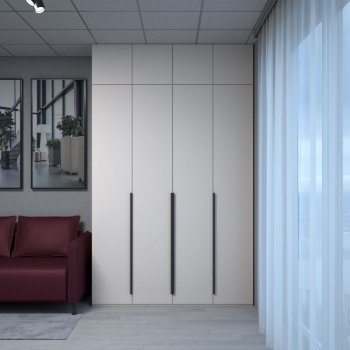 Шкаф 1600 мм Пальма с антресолью, Сатин (ДСВ) в Первоуральске - pervouralsk.mebel-e96.ru