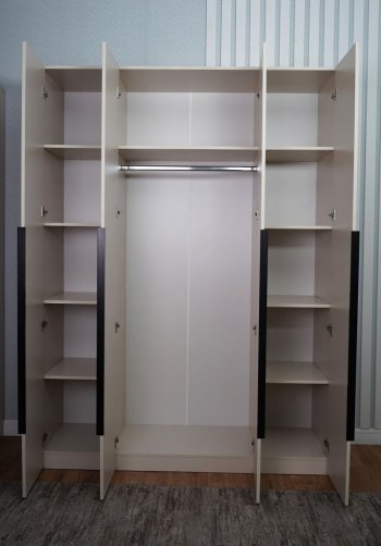 Шкаф 1600 мм Пальма, Сатин (ДСВ) в Первоуральске - pervouralsk.mebel-e96.ru