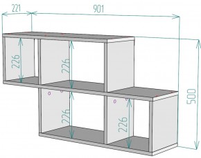 Полка S39 (ДМ) в Первоуральске - pervouralsk.mebel-e96.ru