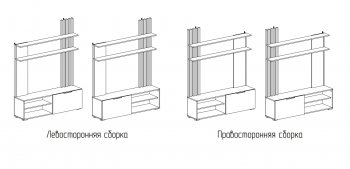 Стенка Роджина крафт/белый гл. (Миф) в Первоуральске - pervouralsk.mebel-e96.ru