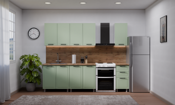 Кухонный гарнитур Ромашка 1600 мм Фисташка (Аленка) в Первоуральске - pervouralsk.mebel-e96.ru