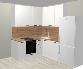 Кухонный гарнитур угловой 2000*1400 мм (Санвут) в Первоуральске - pervouralsk.mebel-e96.ru