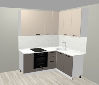 Кухонный гарнитур угловой 2000*1400 мм (Санвут) в Первоуральске - pervouralsk.mebel-e96.ru