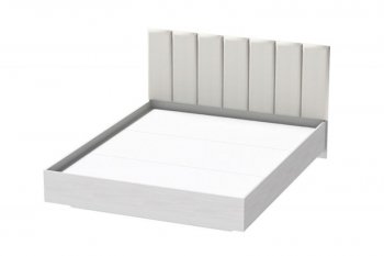 Кровать Шарм (арт.031), настил, экокожа Sontex Milk (Диал) в Первоуральске - pervouralsk.mebel-e96.ru | фото