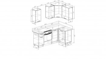Кухонный гарнитур угловой Муссон 2000*1200 мм (Sanvut) в Первоуральске - pervouralsk.mebel-e96.ru