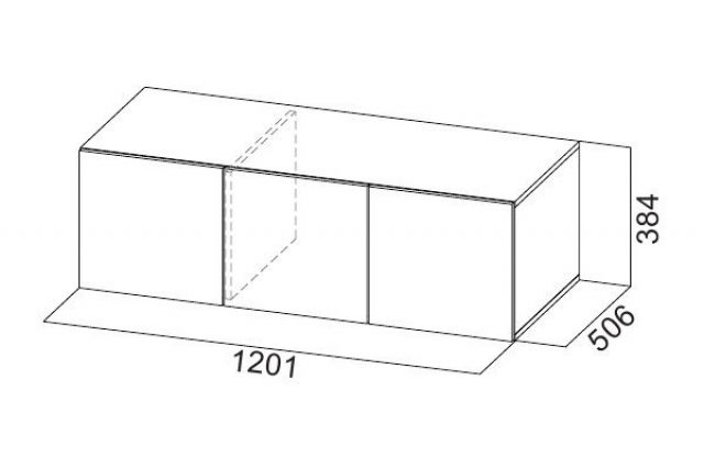 Шкаф 1200 мм ШК-5 с антресолью графит (СВ) в Первоуральске - pervouralsk.mebel-e96.ru